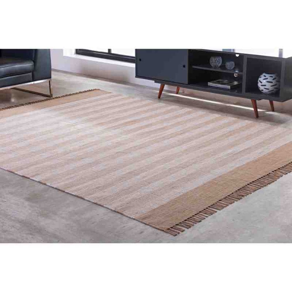 Tapete Kilim Mallani Dupla Face 0,60 x 1,80 Bege Niazitex