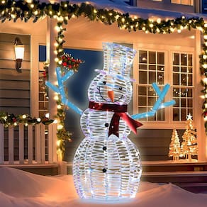 Decorações de Natal ao ar livre VCUTEKA 90cm Snowman com LED Li