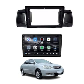 Central Multimídia Corolla 2003 2004 2005 2006 2007 2008 Adak G2 Tela de 9" QLED 2GB de RAM 64GB Android Auto e Carplay + Câmera de ré