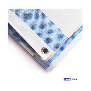 Lona Impermeável 3x3,5 310 Azul e Branca- Primelonas SK