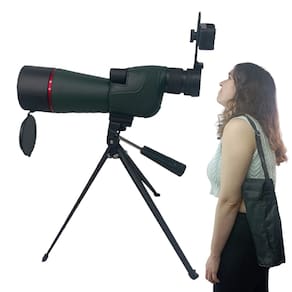 Luneta Telescopio Monocular Suporte Celular Zoom Ajustavel Mira Alvo Caçada Camping Aves Passaros Caminhada