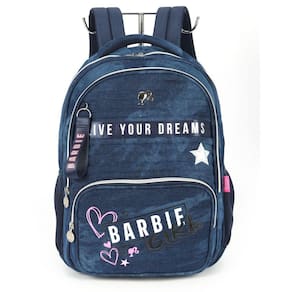Mochila Azul De Costas Notebook Escolar Barbie Luxcel