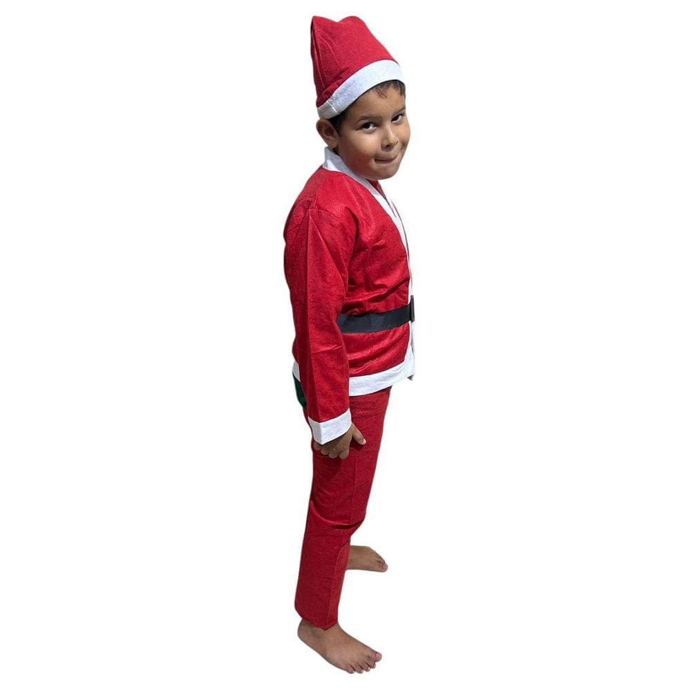 Roupa Papai Noel Infantil Fantasia Completa Criança Natal Natalino Festa Evento Comemoraçao
