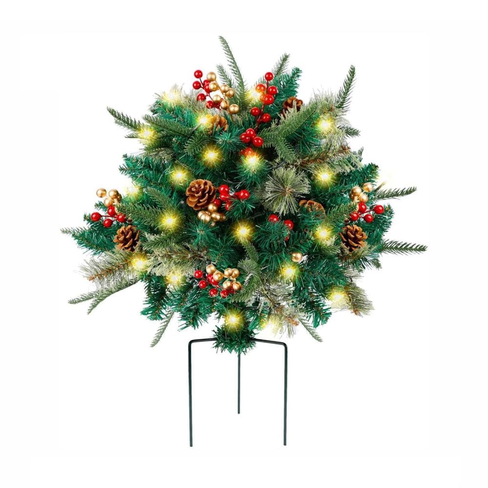 Árvore de Natal Stake Hislaves Holiday Planter Filler 40 cm