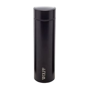 Garrafa Térmica Preta 500ml com Display de Temperatura em Led 29081 - Wolff