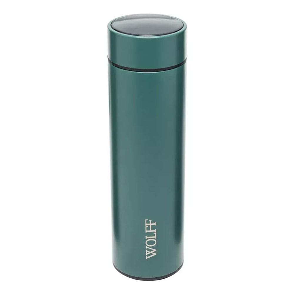 Garrafa Térmica Verde 500ml com Display de Temperatura em Led 29081 - Wolff