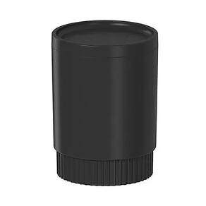 Porta Algodão e Cotonete Dórica Preto PAR200PTF - Ou