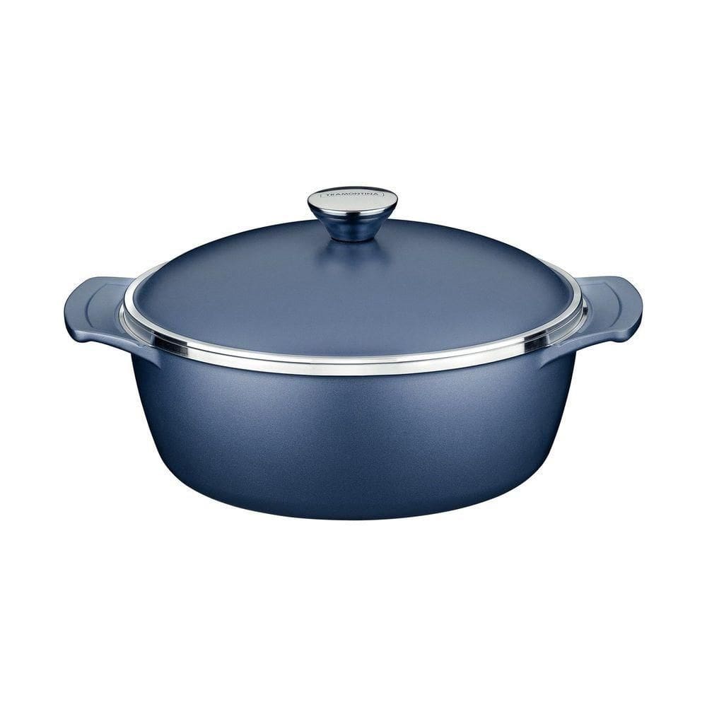 Panela Caçarola Lyon Azul 26cm Tramontina Forjada Antiaderente Starflon High Performance Elementar
