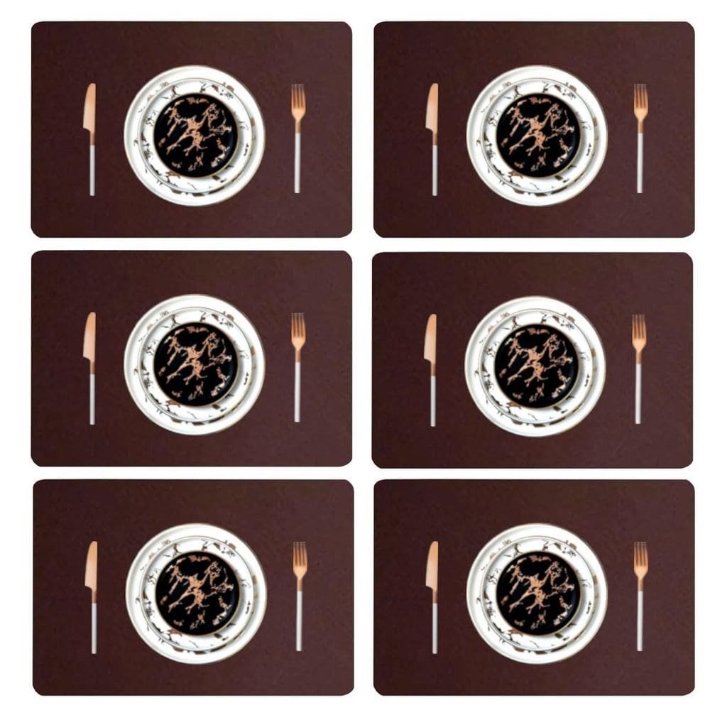 30 Jogos Americanos Mesa Jantar Impermeável + Porta Copos