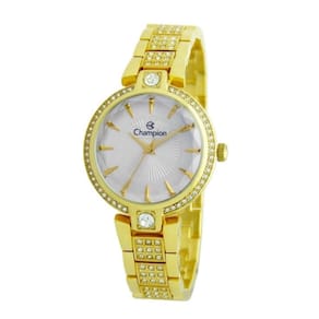 Relógio Champion Feminino Ref: Cf25054h Fashion Dourado