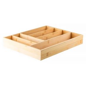 Organizador de Talheres Keep Bambu com 6 Divisórias OGB800BMB - Ou
