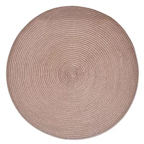Lugar Americano Poliéster Fresno Espiral Taupe 38cm 1 pç 2882 - Lyor