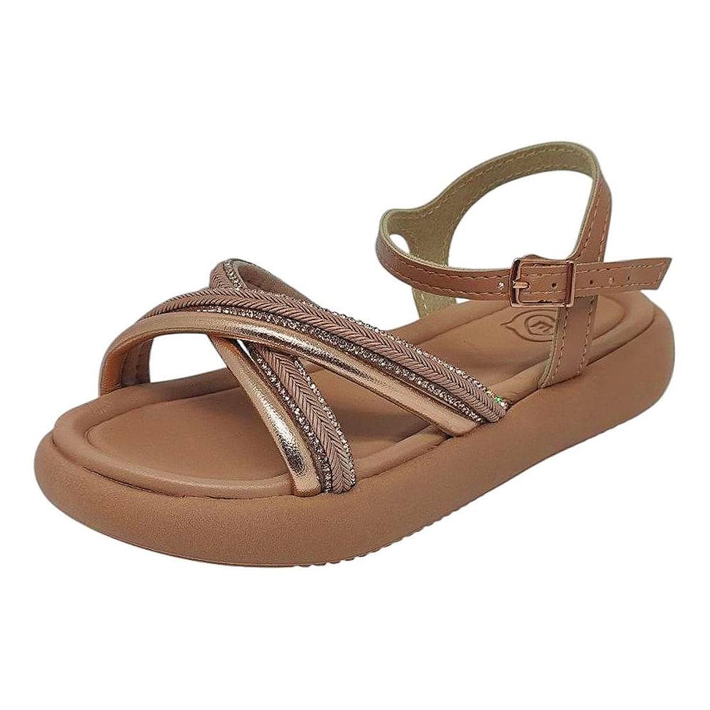 Sandalia Infantil Menina Pratica Charmosa Segura Molekinha