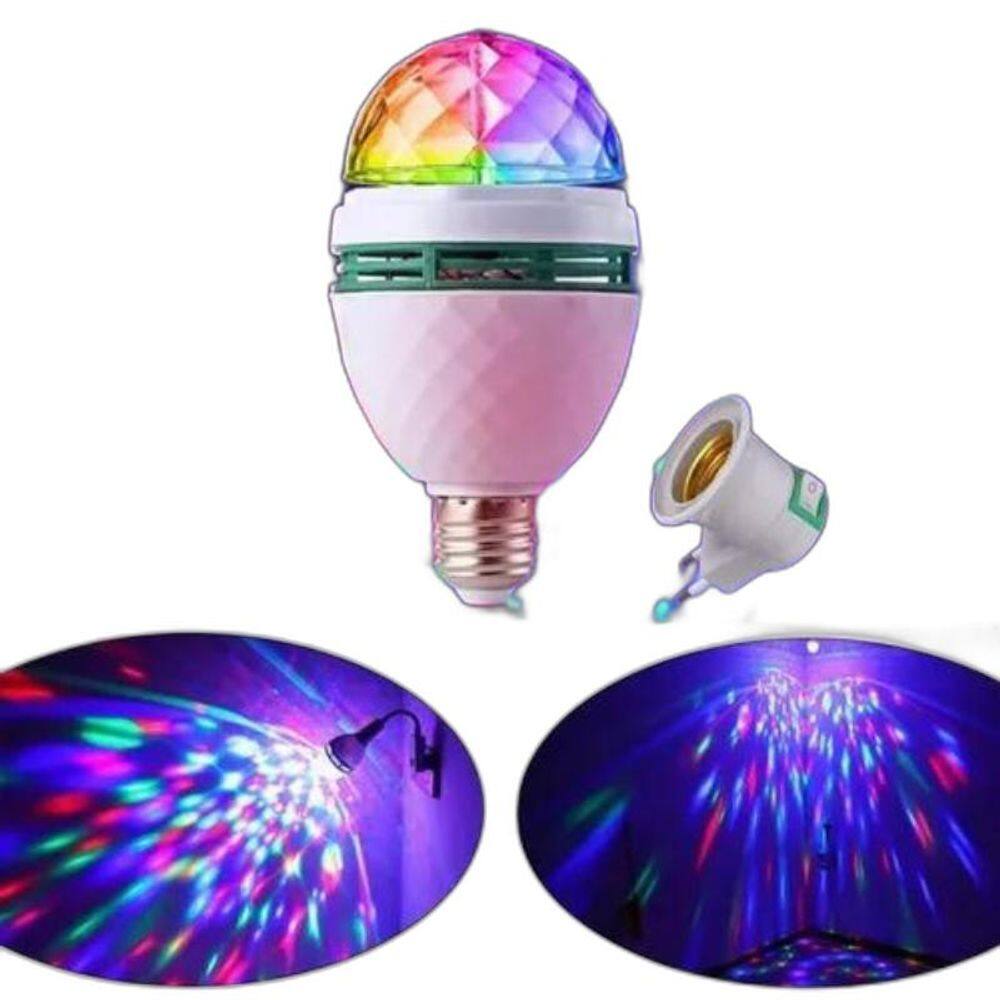 Lampada Led Colorida Globo De Luz Balada Giratória