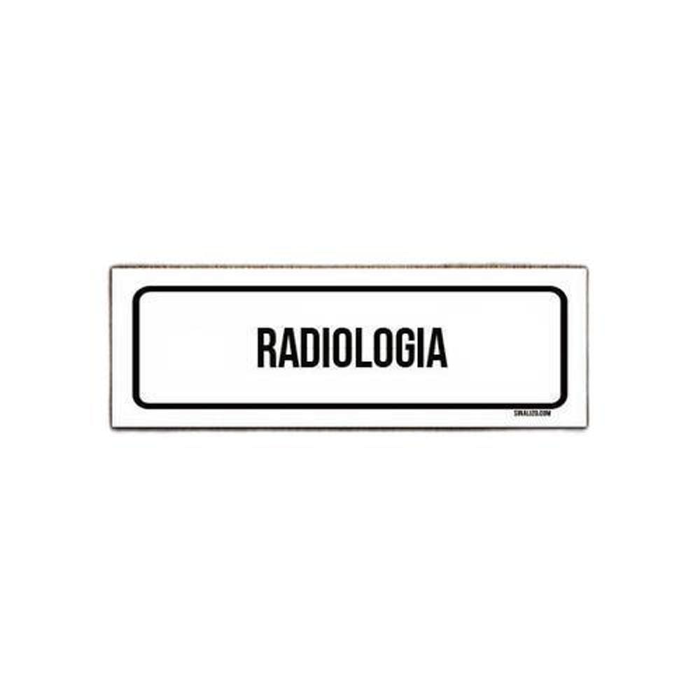 Placa De Sinalização Setor - Radiologia 23X9