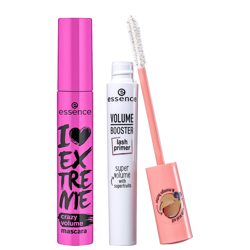 Kit Essence I Love Extreme Crazy Volume + Primer Booster (2 Produtos)