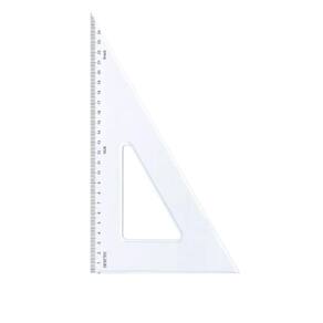 Esquadro Acrílico Trident 60° 28Cm Com Escala Ref 1628