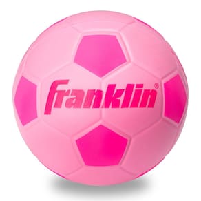 Bola de futebol de espuma Franklin Sports Probrite Kids Pink 6.5
