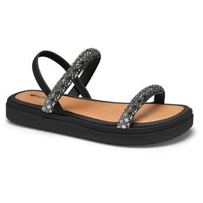 Sandália Papete Flatform Mississipi MA181 Feminina - Preto