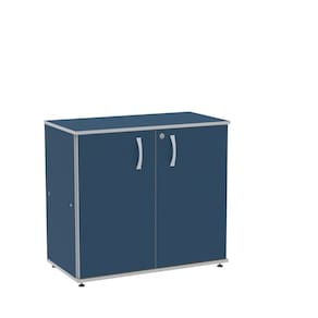Armario Baixo 02 Portas Pivotante Ab700mx-32 Azul/Cinza