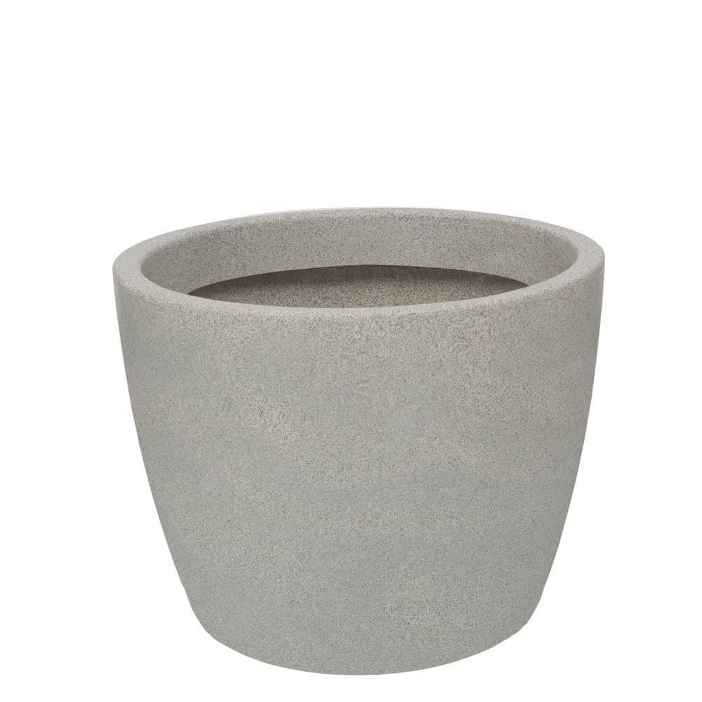 Vaso Malta Redondo 52 X 42 Cm Cor 13 Granito Pedra