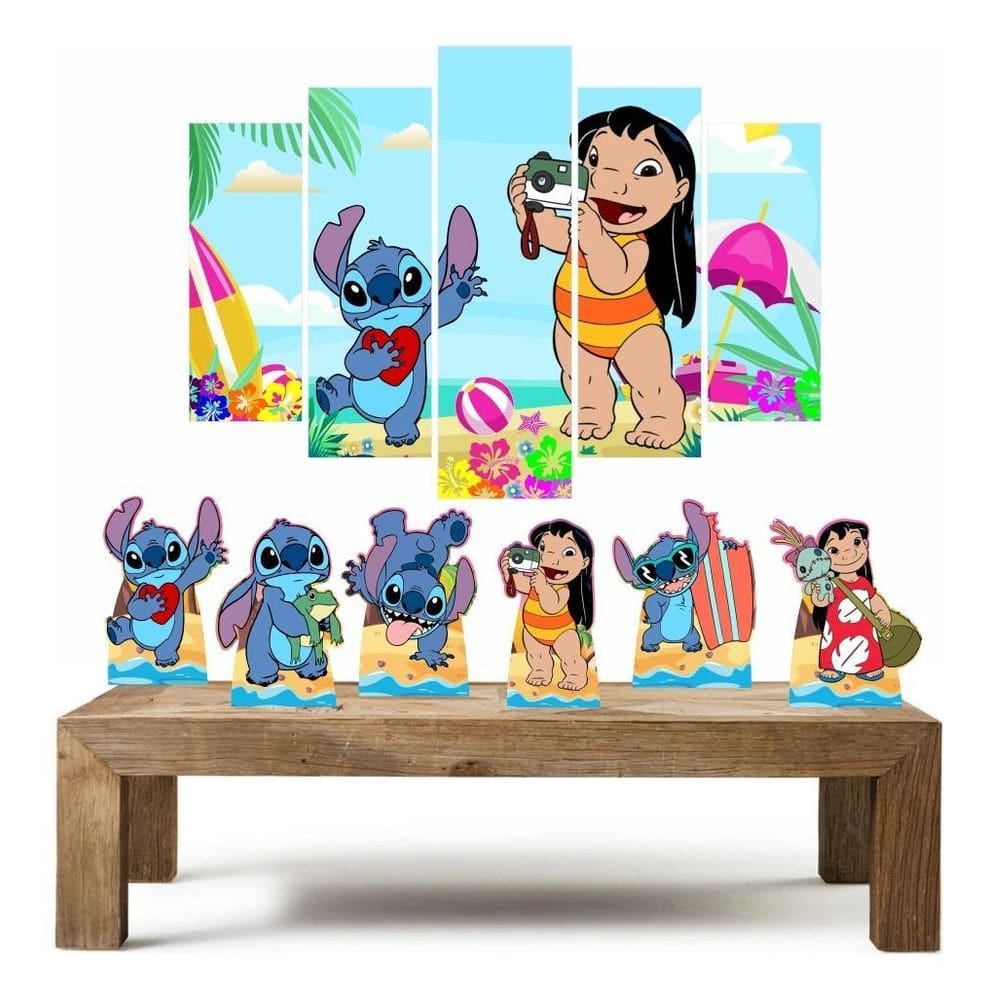 Kit Decoração Festa Aniversário Lilo E Stitch Displays