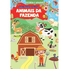 Escreva E Apague Brincando Com Os Animais Da Fazenda