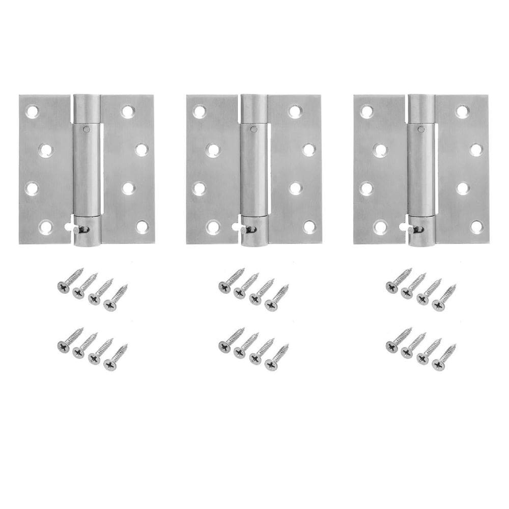 3 Dobradiça Inox Mola Fechamento Automático Suave Fechamatic