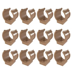 Kit 12 Abraçadeira Impacto Cano 25Mm 3/4`` Marrom Estrela