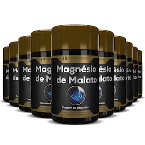 10X Magnesio De Malato Premium 60 Caps Hf Suplementos