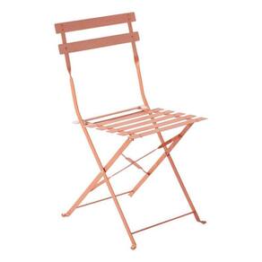 Cadeira Dobravel De Aco 80X41X47 Cm Laranja - Laranja