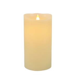 Vela De Led Cintilante Decorativa Redonda 17,5X9Cm Parafina