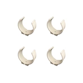 Kit 4 Abraçadeira Impacto Cano 25Mm 3/4`` Branca Estrela