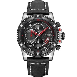 Relógio Masculino Casual Quartzo Esportivo à Prova água 3atm Multifuncional Preto