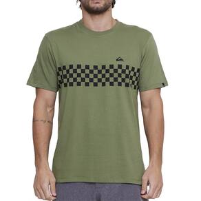 Camiseta Quiksilver Checker SM25 Masculina Verde Escuro