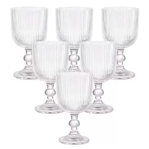 Conjunto de 6 Taças Graffiato Transparente para Água e Vinho 370ml TCVN017TR - Hauskraft