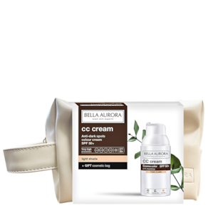 Kit Bella Aurora CC Cream FPS 50 Cor Clara + Nécessaire (2 Produtos)