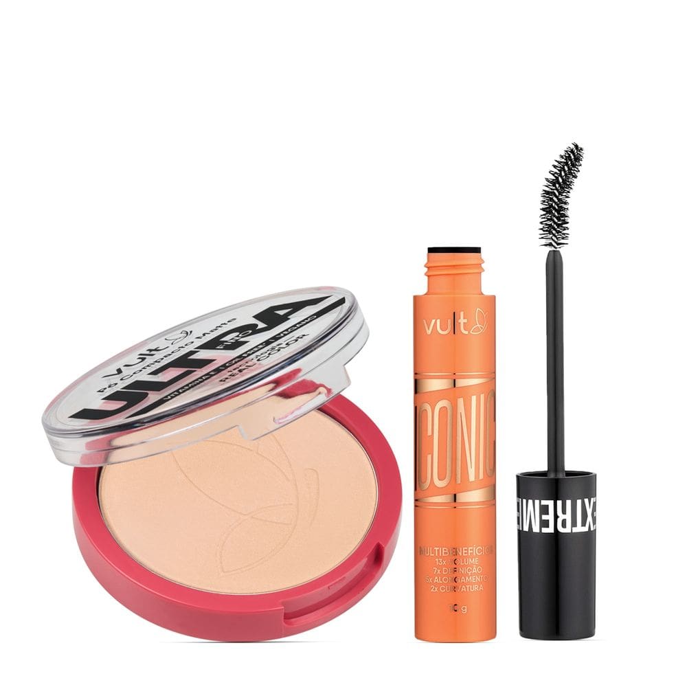 Kit Vult Extreme Iconic Pó Matte Ultrafino Cor V410 (2 Produtos)