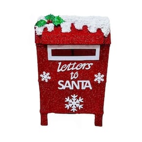Enfeite Caixa de Correio Papai Noel 3D com Lampadas Led
