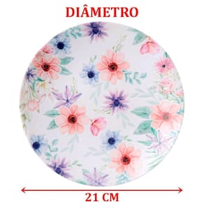 Kit Jogo De Café Lanche 4pçs 2 Pessoas Floratta Tramontina