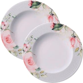 Kit Jogo Prato Fundo Sopa 12 Pessoas 12 Pçs Chá Ornatta 23cm