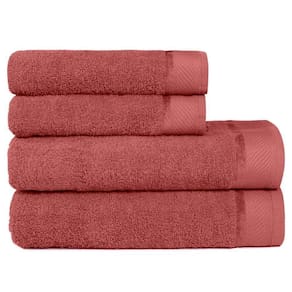 Jogo De Toalha Banhão 4 Peças Eleganz Lmpeter Terracota