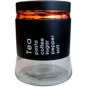 Frasco Pote Tea De Vidro Porta Mantimentos Tampa Hermético