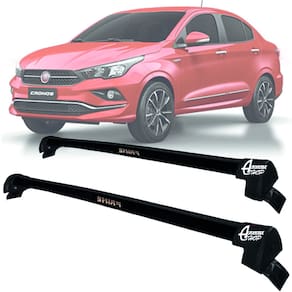 Rack Teto Aluminio Prime Fiat Cronos 2017 até 24 Preto PR182