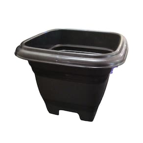 Vaso Quadrado Bella Fiore Preto 1,9 Litros - 17cm x 17cm