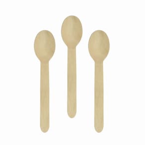Talheres de Madeira Adorno - 10cm - 25 Unidades