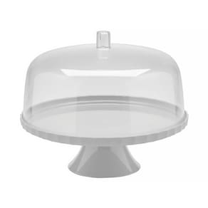 Boleira Festa 25cm com Pé Branco Fechado BF251BCF - Ou