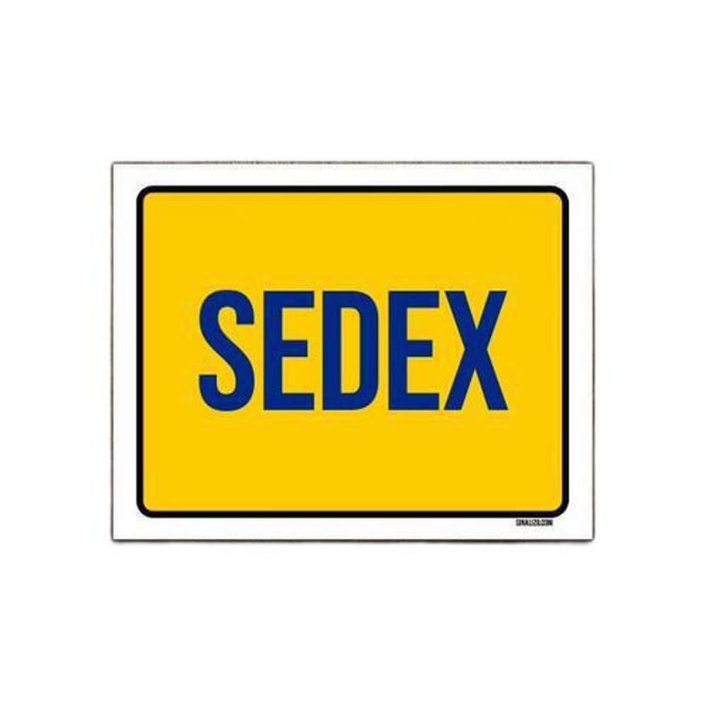 Kit 10 Placas Sinalização Correio Sedex