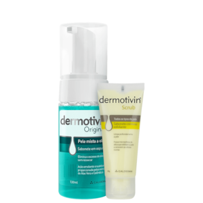 Kit Dermotivin Limpeza e Esfoliação Pele Mista Duo (2 Prod)