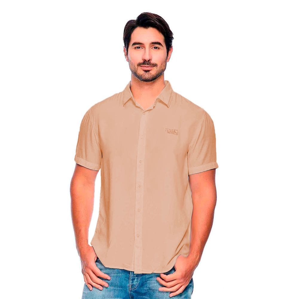 Camisa Social Masculina Red Nose Manga Curta